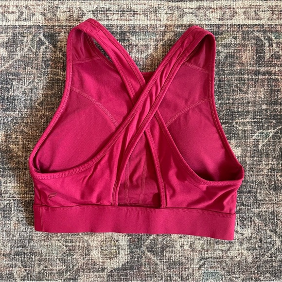 Fabletics Berry Red Criss Cross Sports Spra - Picture 2 of 4